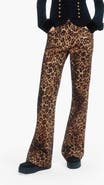 Anna Sui Leopard Denim Jeans