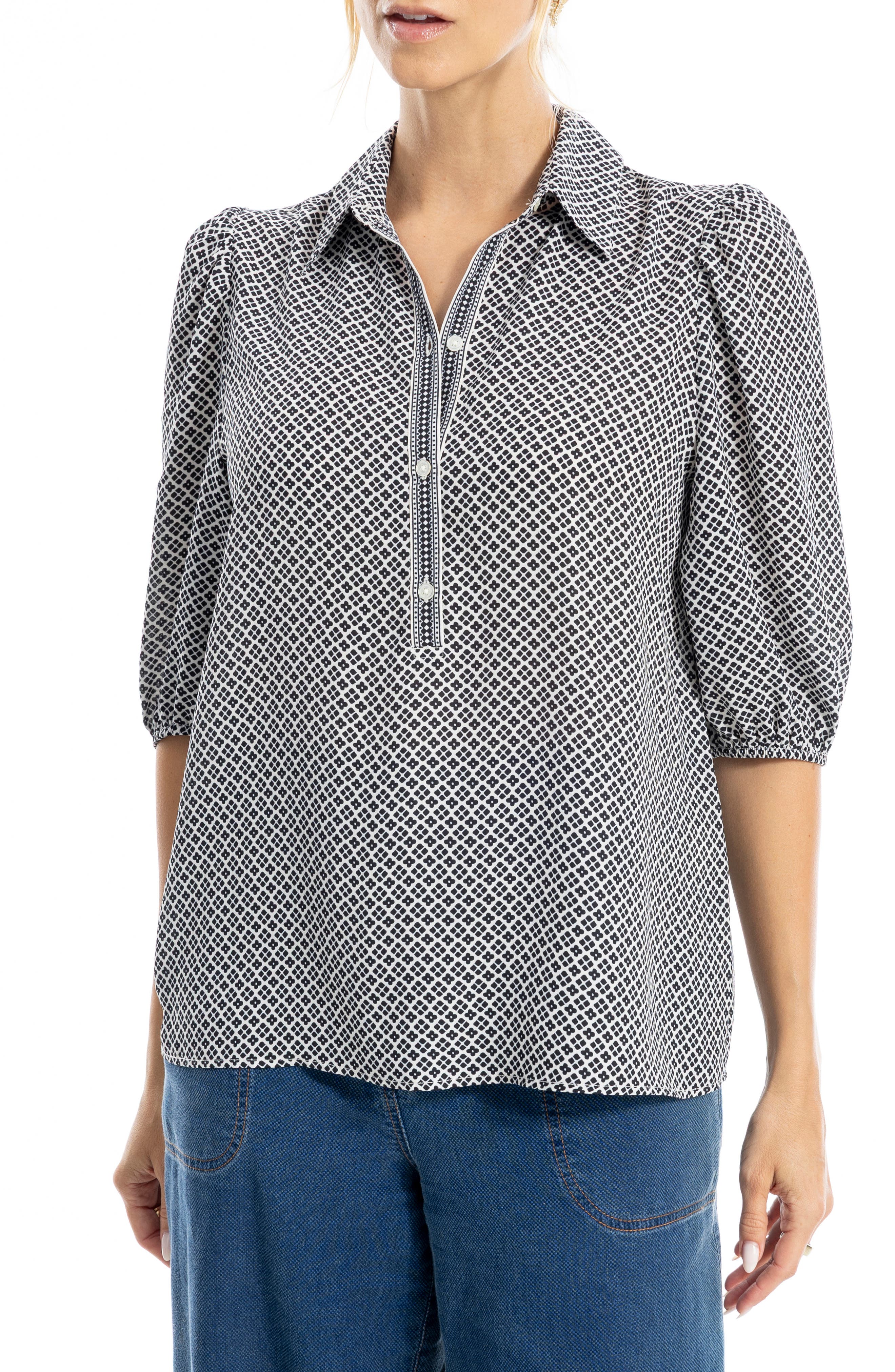 MAX STUDIO Elbow Sleeve Top