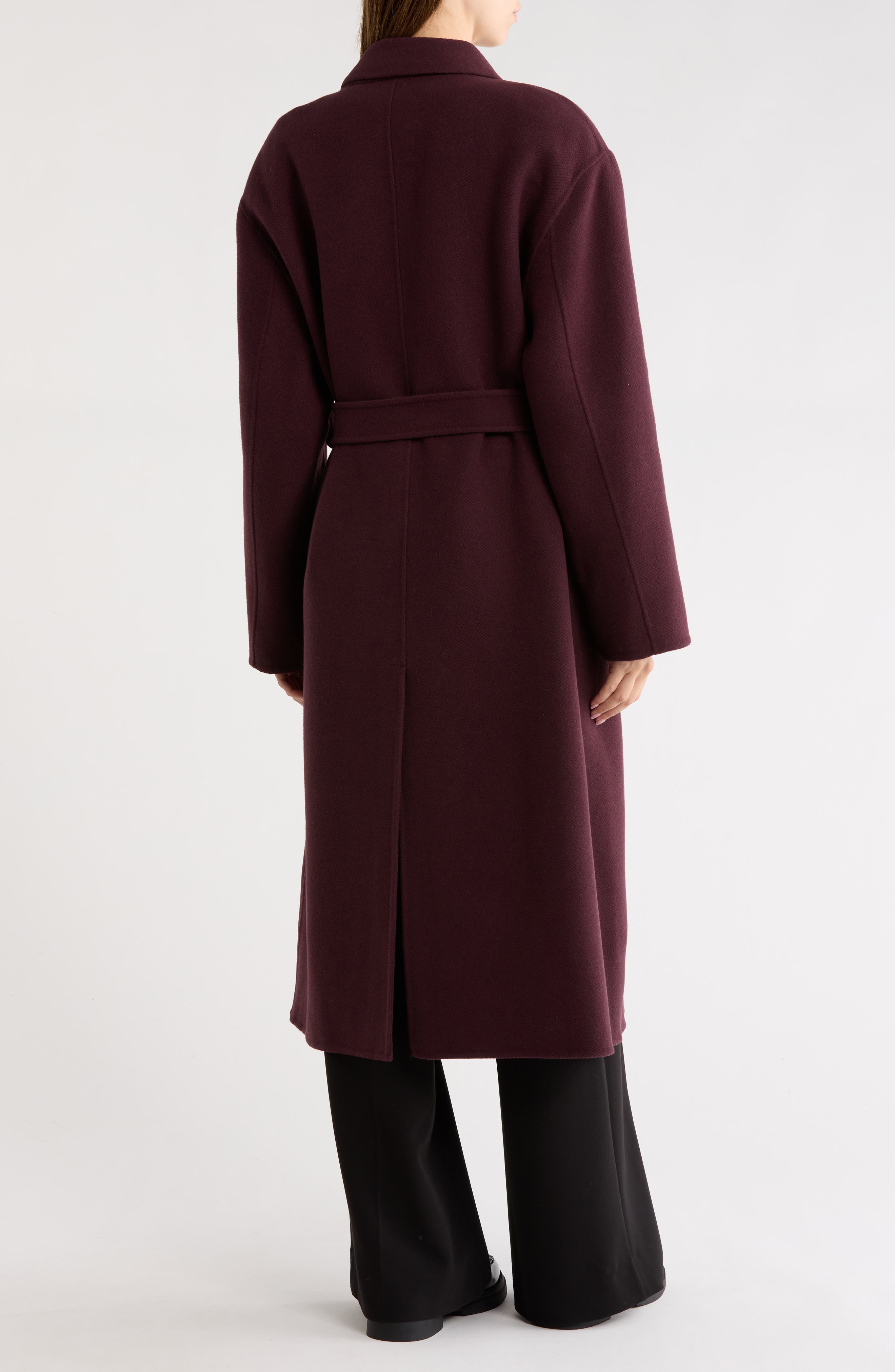Theory Long Wool & Cashmere Trench Coat (Women) | Nordstromrack