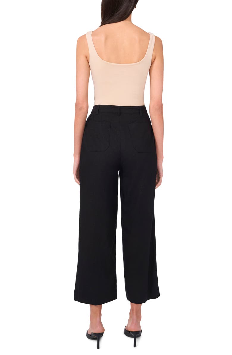 Halogen<sup>®</sup> Patch Pocket Ankle Crop Pants, Alternate, color, Rich Black