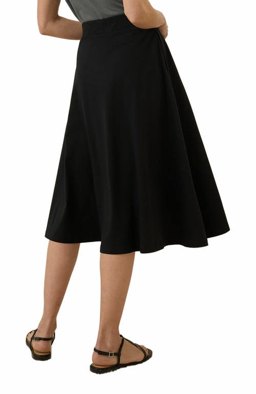 PACT PACT ORGANIC COTTON FIT & FLARE MIDI SKIRT