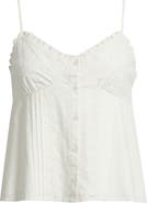 BP. Cotton Eyelet Pintuck Camisole
