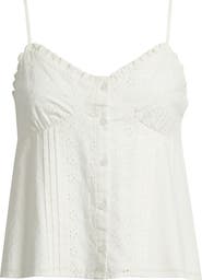 BP. Cotton Eyelet Pintuck Camisole