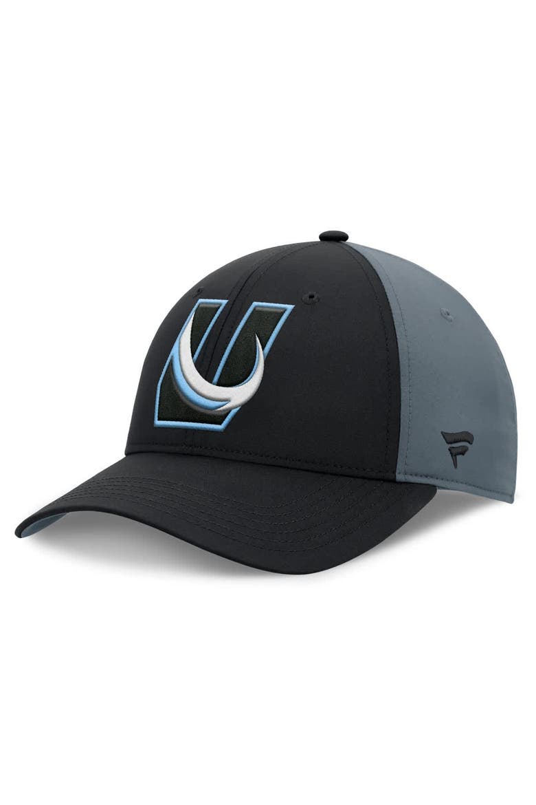 Men's Fanatics  Black/Charcoal Utah Mammoth Alternate Logo Adjustable Hat, Alternate, color, Black