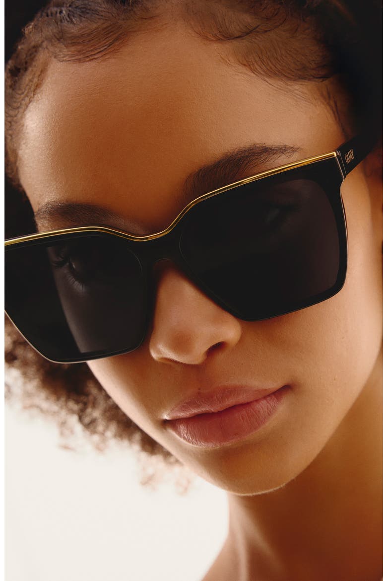 Level Up 60mm Square Sunglasses, Alternate, color, BLACK GOLD/ SMOKE