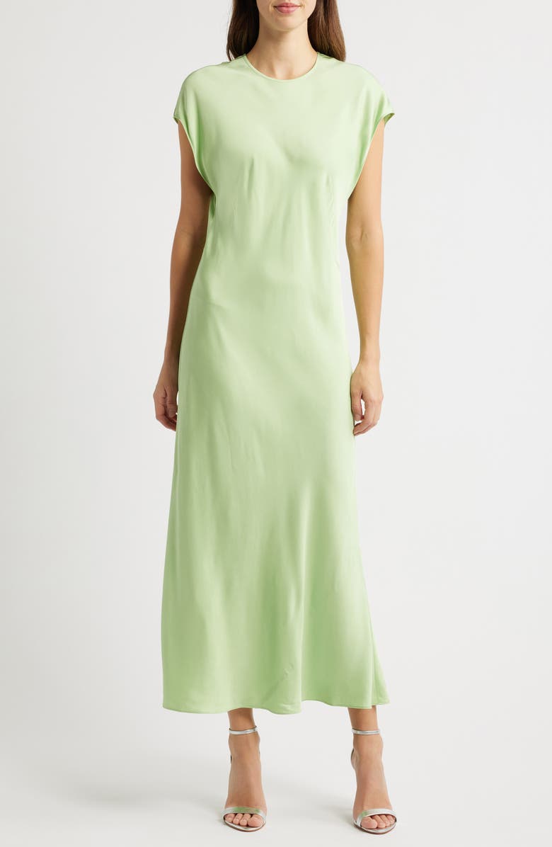 French Connection Ennis Satin Column Midi Dress, Main, color, 