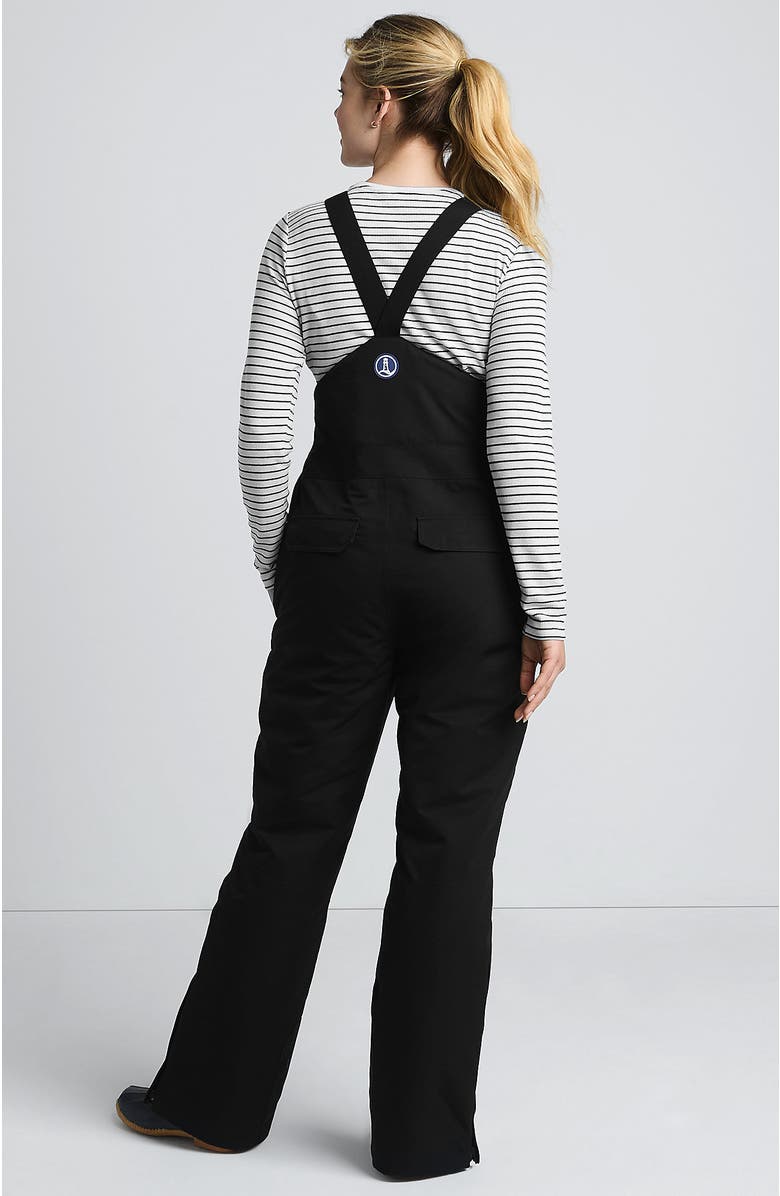 Lands' End Expedition Waterproof Insulated Snow Bibs, Alternate, color, Black