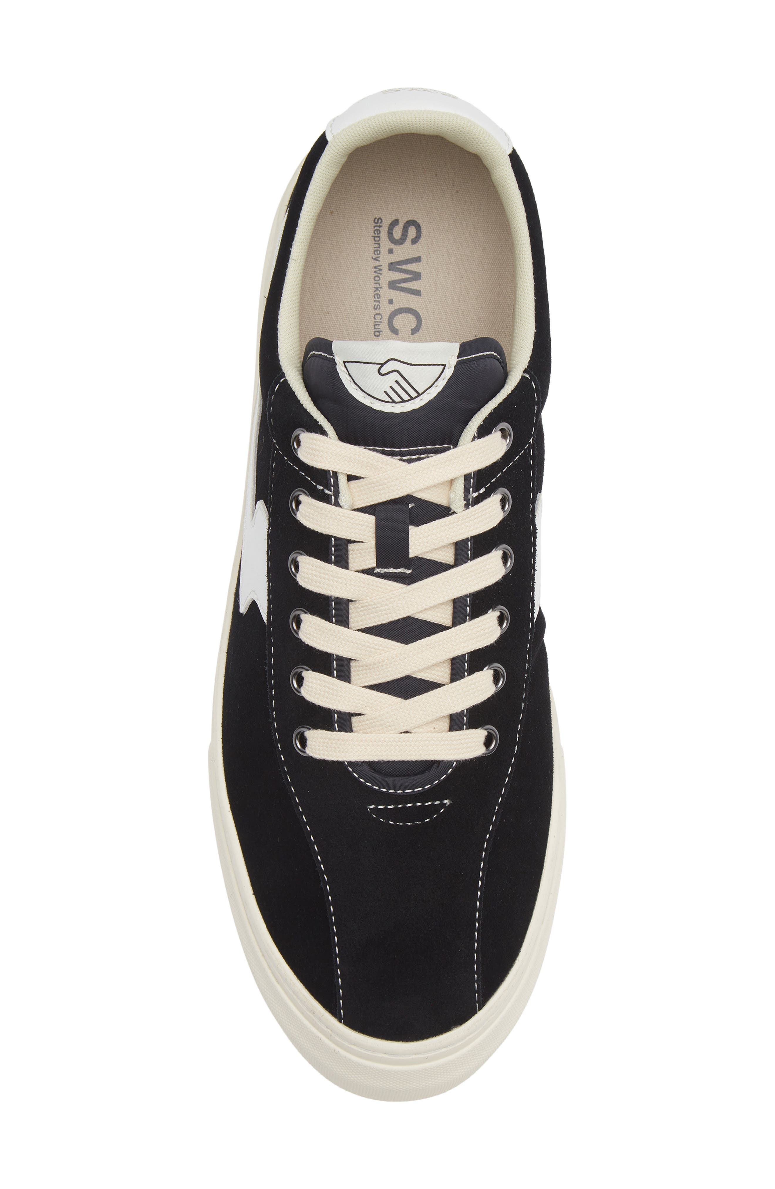 STEPNEY WORKERS CLUB Dellow S-Strike Cup Sneaker, Alternate, color, Black/ White