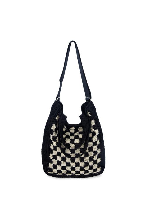 The Sak Lanie Market Tote Hand Crochet Bag In Black