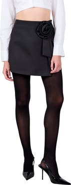 【13MONTH】Rose Wrap Skirt (BLACK) Adjustable Wrap Skirt - Plus/Grande by Summer & Rose - FabFitFun