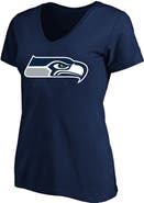 FANATICS Women's Fanatics College Navy Seattle Seahawks Plus Size V-Neck T-Shirt
