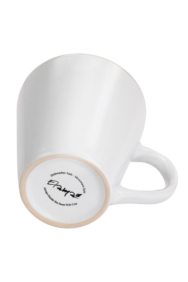 Arthur 6 Piece Stoneware Mug Set, Alternate, color, White