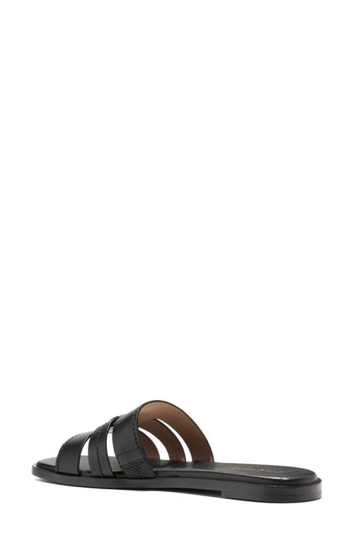 Cole Haan Flynn Slide Sandal In Black Leather