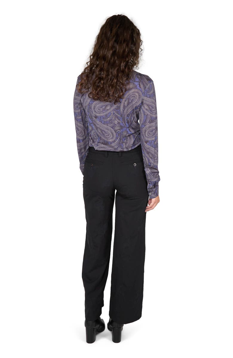 Lords of Harlech Phoebe Wide Leg Tailored Pant, Alternate, color, Black