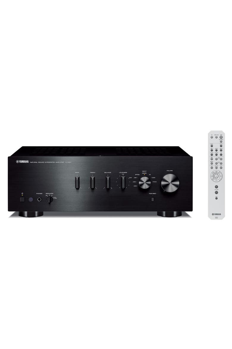 A-S301 Integrated Amplifier, Alternate, color, Black