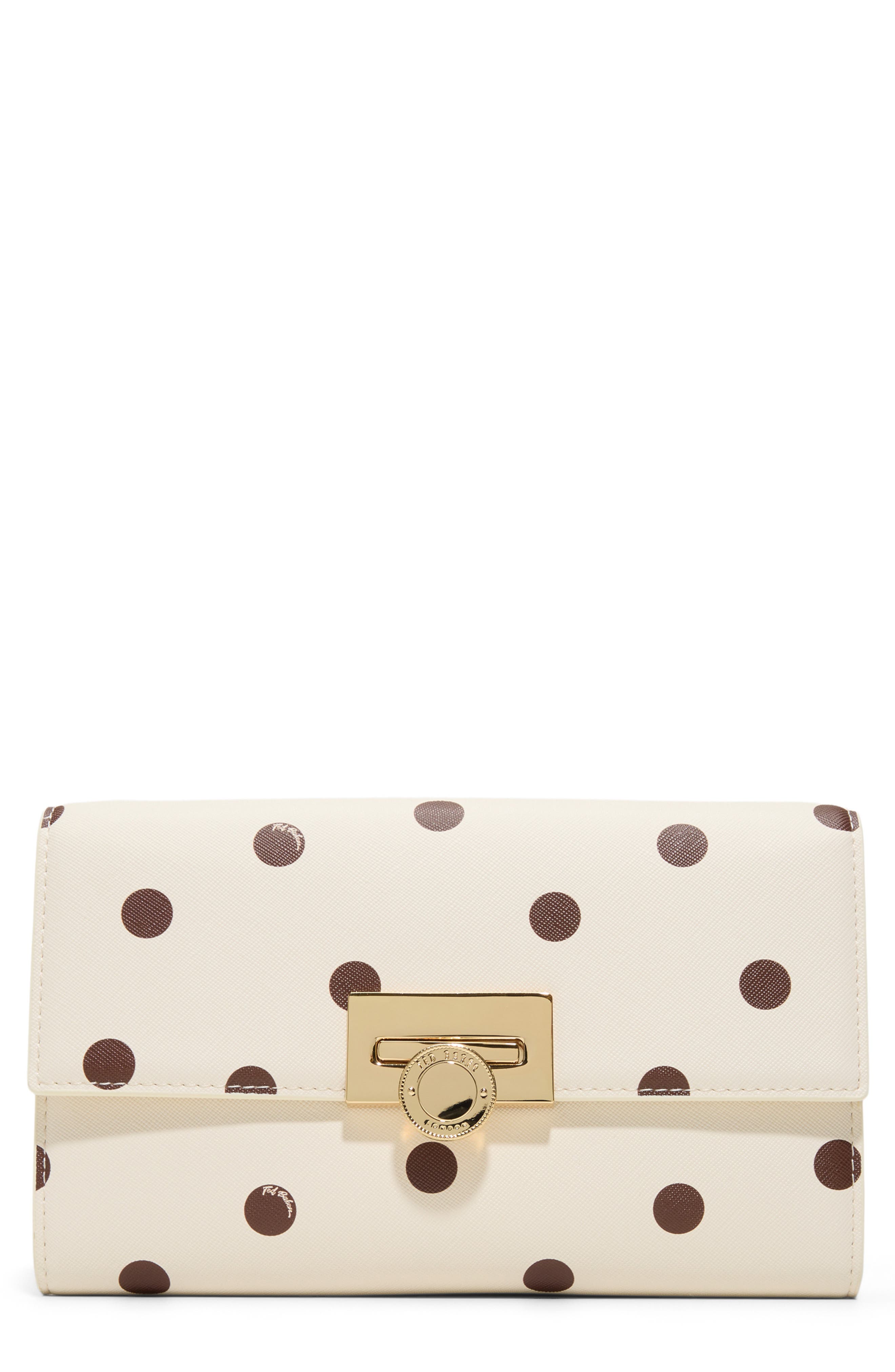Parisa Polka Dot Faux Leather Crossbody Bag