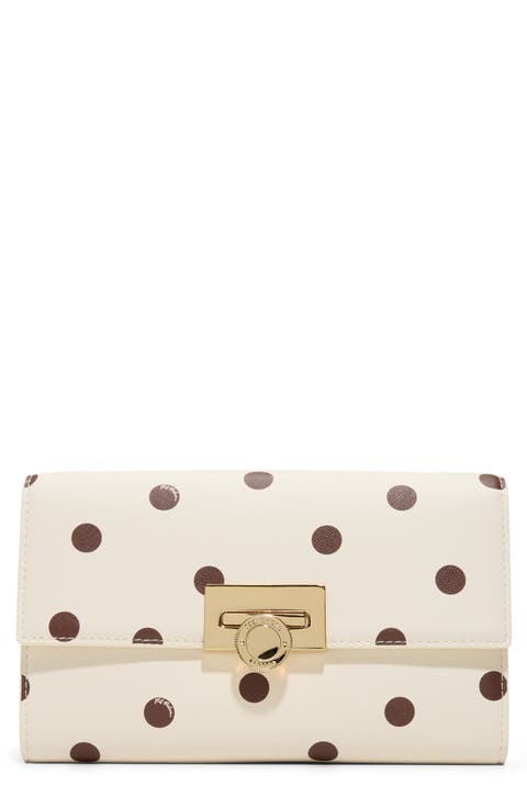 Parisa Polka Dot Faux Leather Crossbody Bag