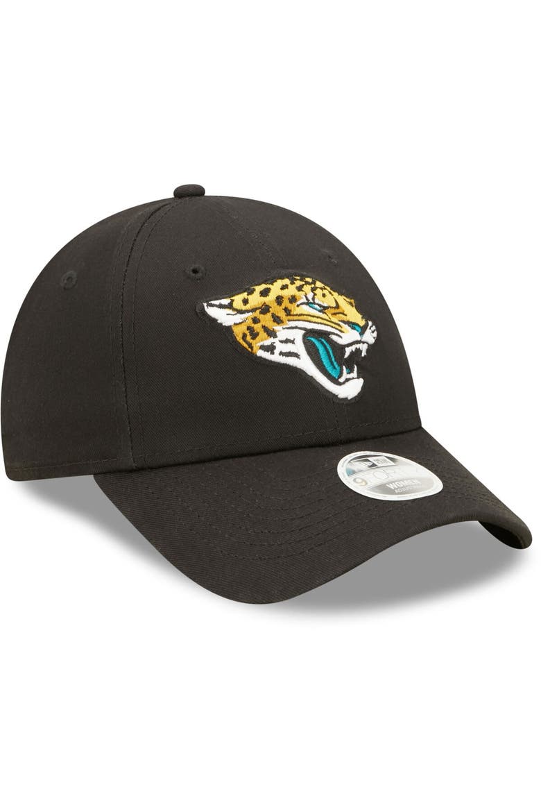 Women's New Era Black Jacksonville Jaguars Simple 9FORTY Adjustable Hat, Alternate, color, Black
