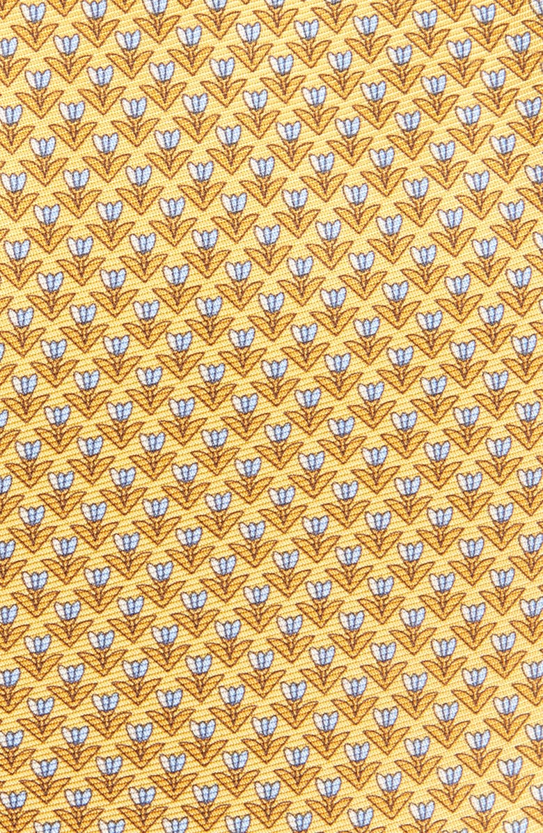 ZEGNA TIES Floral Mulberry Silk Tie, Alternate, color, Yellow