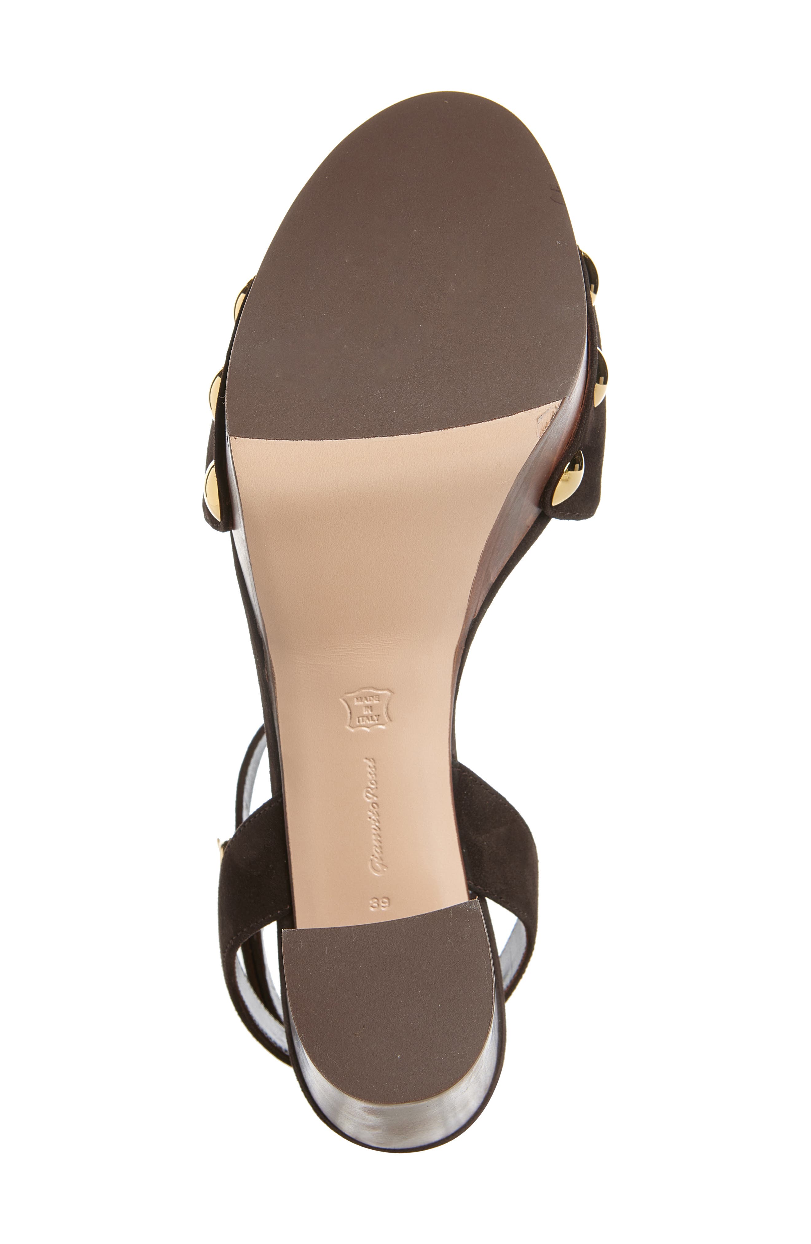 Gianvito Rossi Ardèa Ankle Strap Platform Sandal, Alternate, color, Moka