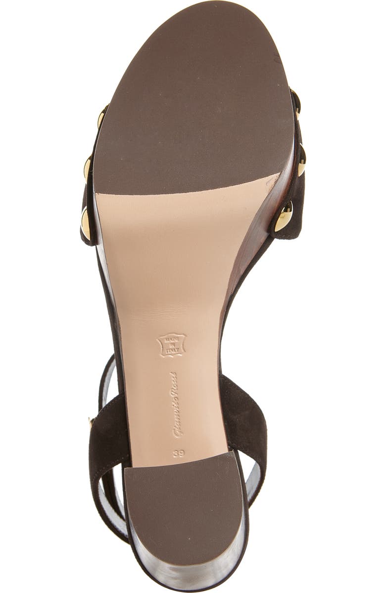 Gianvito Rossi Ardèa Ankle Strap Platform Sandal, Alternate, color, Moka