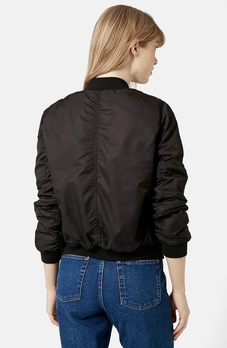 Topshop 'Florris MA1' Bomber Jacket, Alternate, color,