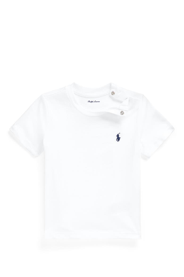 Crewneck Jersey T-Shirt, Main, color, WHITE