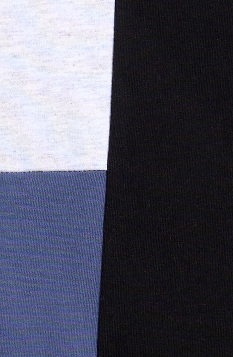 MILES THE LABEL Colorblock Organic Cotton T-Shirt & Shorts Set, Alternate, color, Dusty Blue