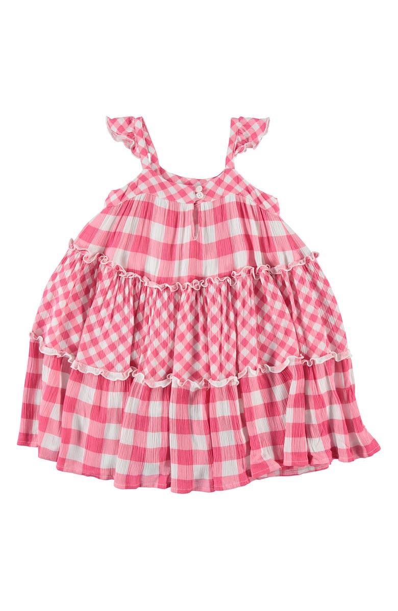 French Connection Mixed Gingham Print Crinkle Dress, Alternate, color,