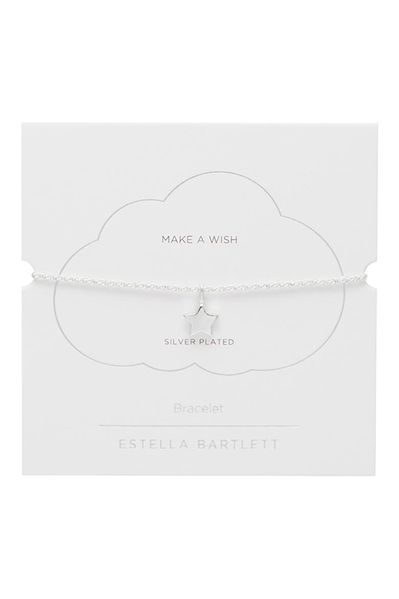 Amelia Star Charm Bracelet, Alternate, color, SILVER