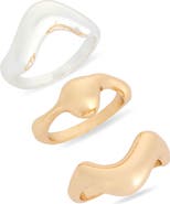 Leith 3-Pack Wavy Assorted Rings