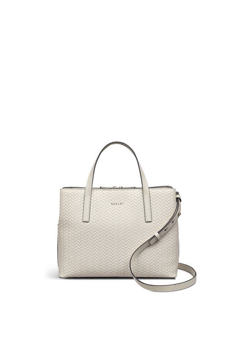 Dukes Place - Weave Medium Ziptop Satchel Bag