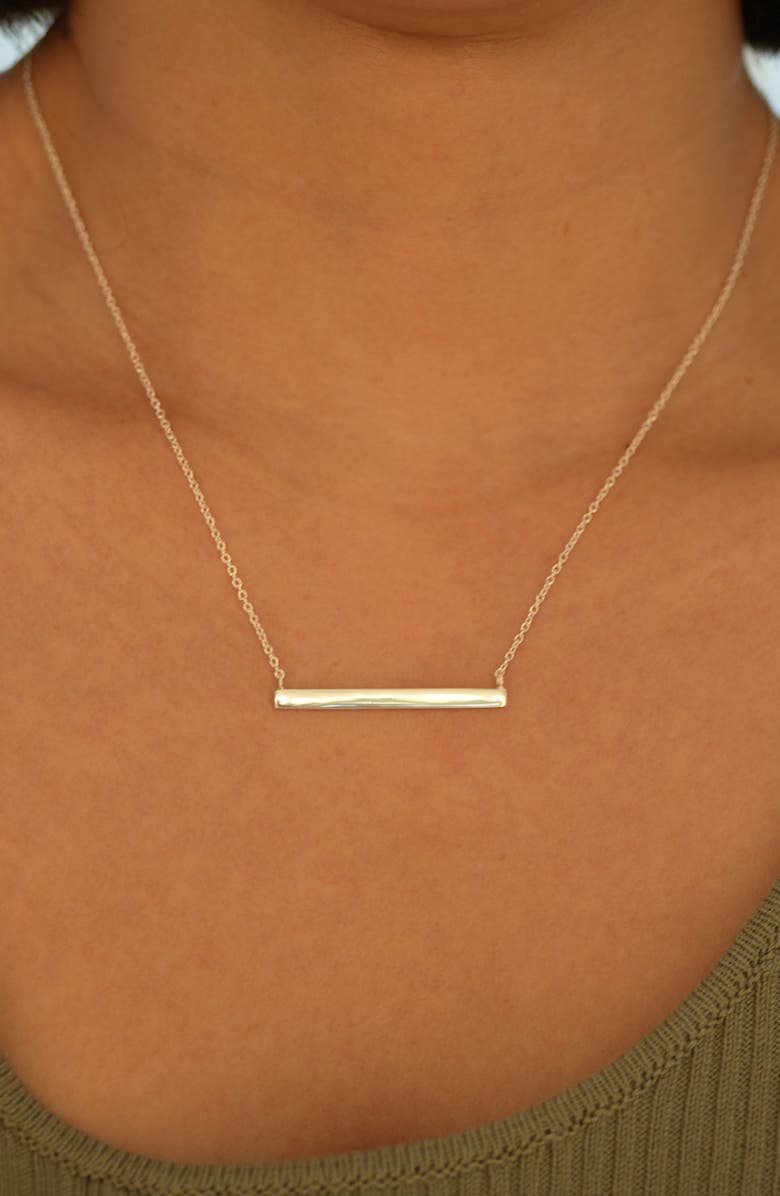 Argento Vivo Sterling Silver Argento Vivo Bar Pendant Necklace, Alternate, color, 