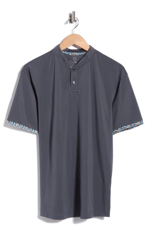 Heath Performance Stand Collar Polo