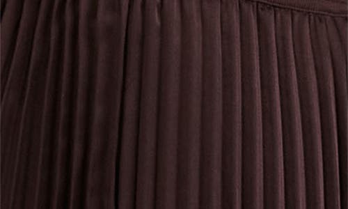 Derek Lam 10 Crosby Maizie Sleeveless Pleated Mixed-media Dress In Chocolate