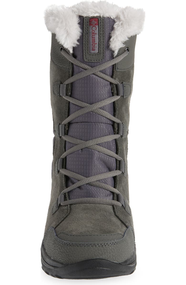 Columbia Ice Maiden II Faux Fur Lined Boot, Alternate, color, Black Columbia Grey