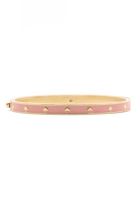 spot the spade enamel bangle bracelet
