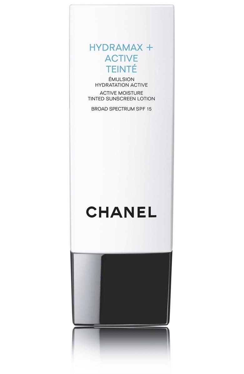 CHANEL HYDRAMAX + ACTIVE TEINTÉ <br />Active Moisture Tinted Sunscreen Lotion Broad Spectrum SPF 15, Main, color,