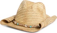 San Diego Hat Shell Trim Straw Cowboy Hat