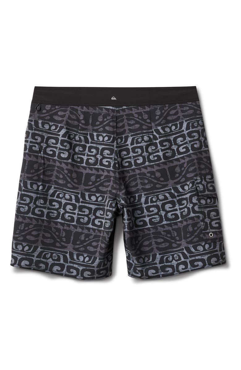 Quiksilver Stacked 19 Swim Trunks, Alternate, color, Phantom