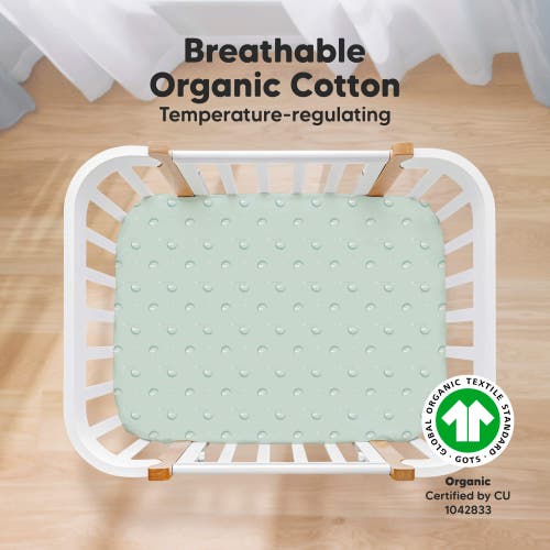 Keababies Soothe Fitted Mini Crib Sheet In Lunaris