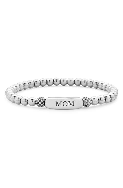 Signature Caviar Mom Stretch Bracelet