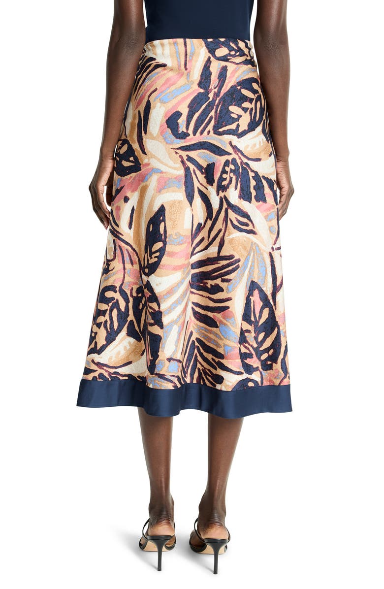 NIC+ZOE Terracotta Garden Cotton Midi Skirt, Alternate, color, Neutral Multi