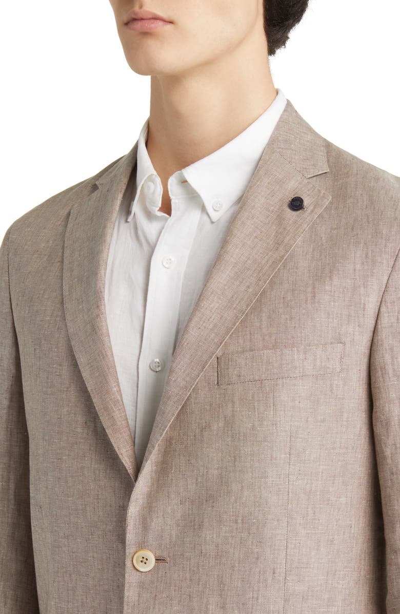 Hart Schaffner Marx New York Super Soft Linen Suit, Alternate, color, 