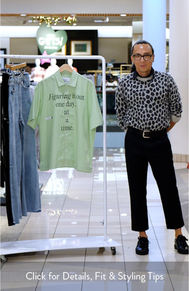 Reymon Stripe Short Sleeve Button-Up Shirt, sales video thumbnail