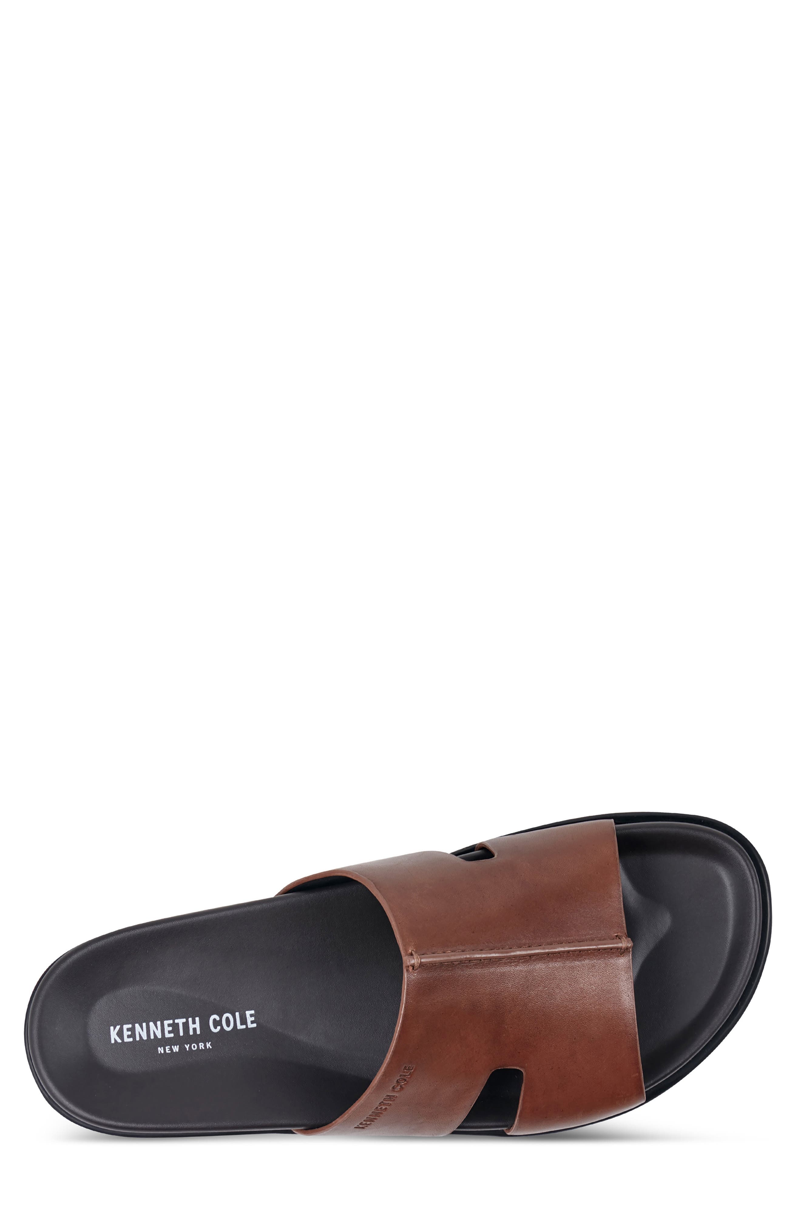 Willy Slide Sandal, Alternate, color, COGNAC
