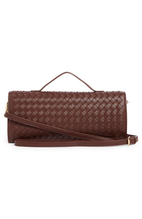 Urban Expressions Handbags Woven Convertible Clutch In Brown