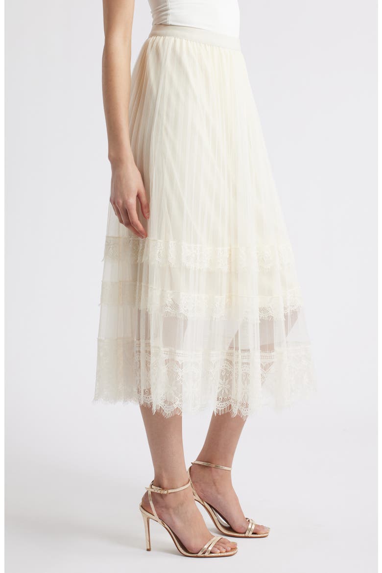 Tove Lace Tulle Skirt, Alternate, color, IVORY