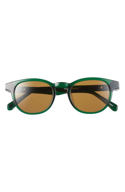 Clearly 46mm Round Polarized Sunglasses