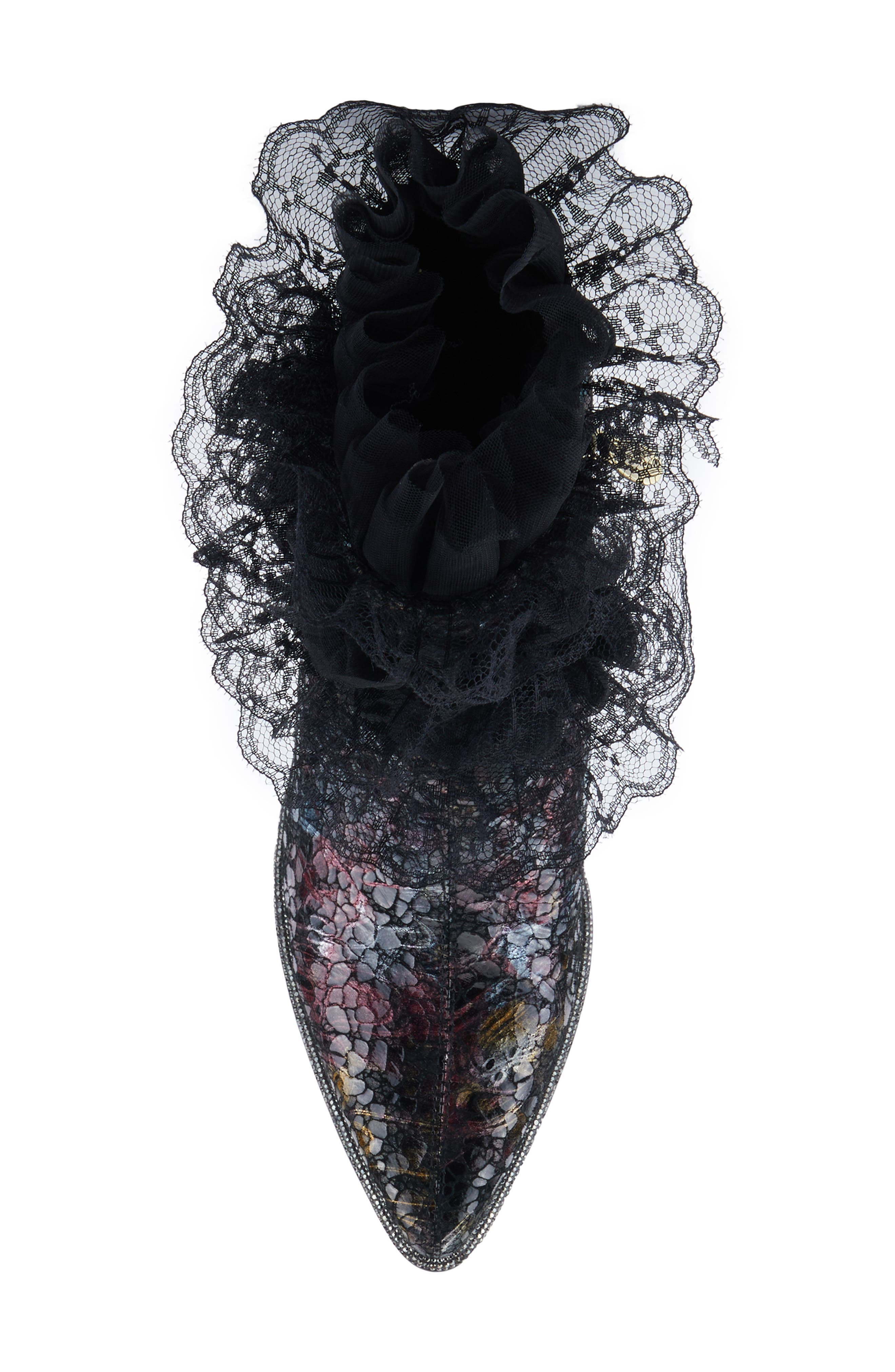 L'Artiste by Spring Step Lacenshine Pointed Toe Bootie, Alternate, color, 